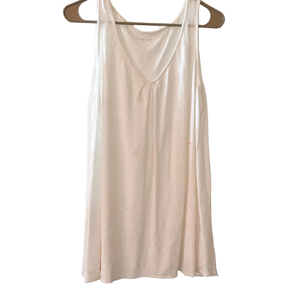Eileen Fisher Cream Sleeveless Top